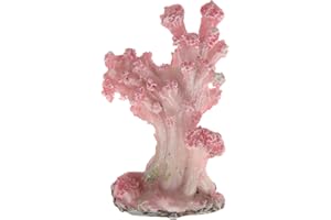 CAPASTEC Pink Coral Decor, Faux Coral Aquarium Decoration, Resin Material, 1.18x2.17in