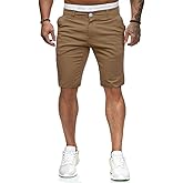 ALLABREVE Mens Flat Front Golf Short Work Dress Short with Pockets Casual Shorts Summer Beach Shorts Pants
