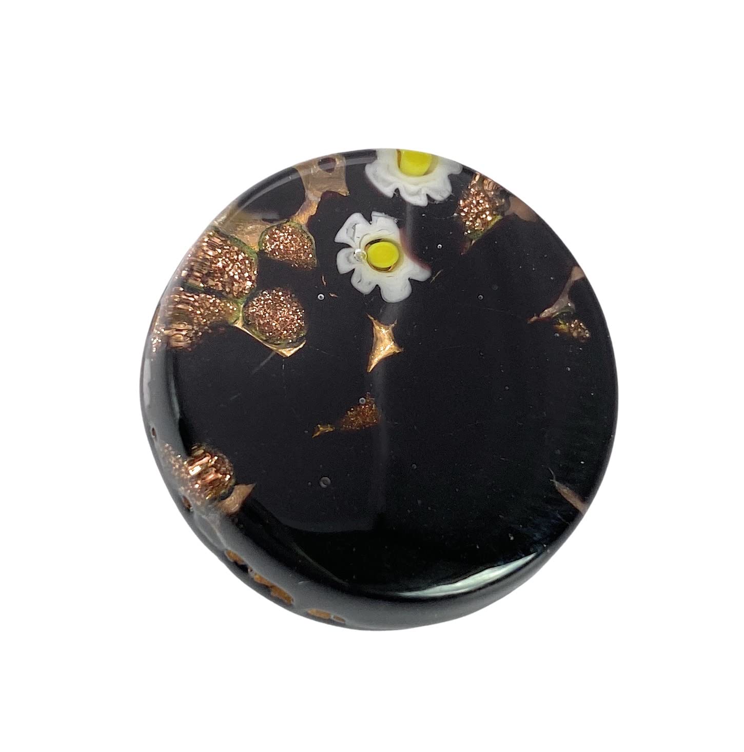 Murano Glass Brooch, Handmade Glass Brooch, Murano Glass Jewellery, 2.3cm in Diameter - Includes Gift Box & Certificate of Authenticity