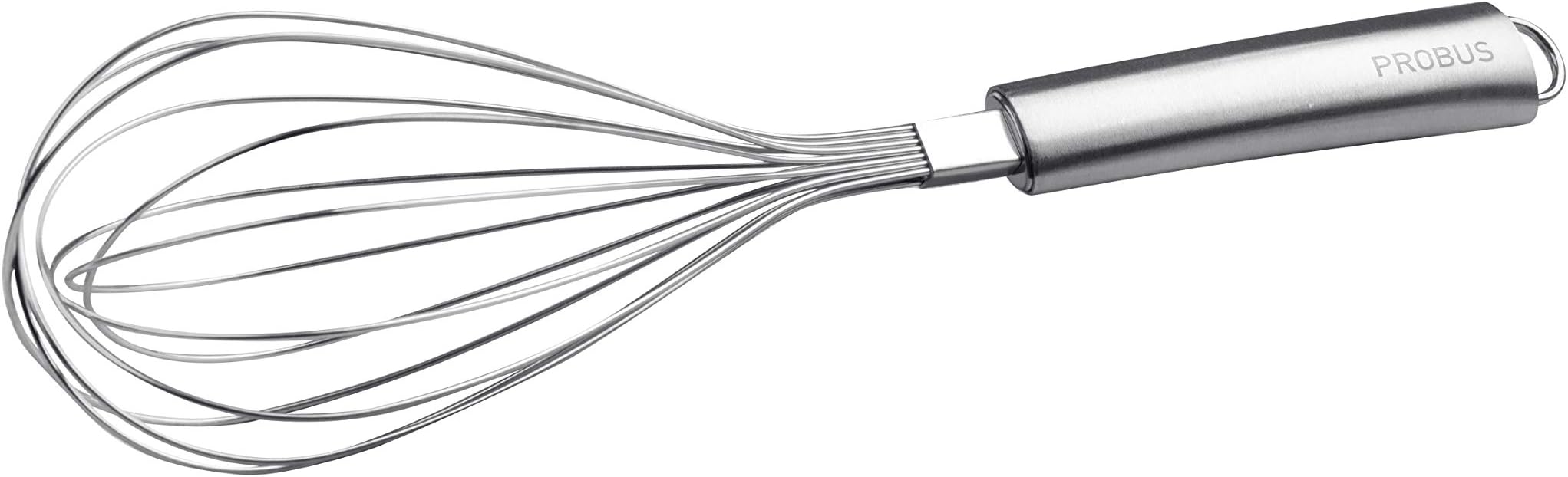 Probus 670212 Whisk 32 cm Stainless Steel Ergonomic and Rounded Handle Dishwasher Safe, Silver