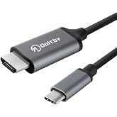 Doitby S25/S24/S23/S22/Note 20 to HDMI Cable for Samsung Galaxy, USB Type C to HDMI Cable Thunderbolt 3/4 Compatible with iPh