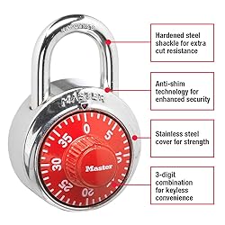 Master Lock 1504D Locker Lock Combination
