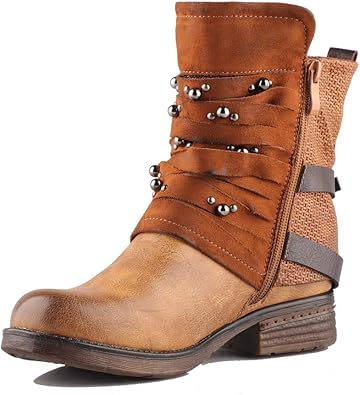 ankle combat boots with heel