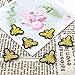 SenseYo 12 Pcs Cute Embroidered Sewing Bees Patches Sewing Patch for Bags Jackets Jeans Clothes, Embroidered DIY Patches Kids Craft Patch (Gold)