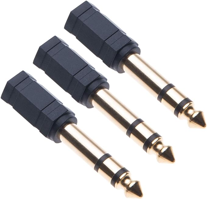 Adaptateur Jack Casque De Keple 6.35mm Mâle vers 3.5mm Femelle AUX Prise Connecteur Cable