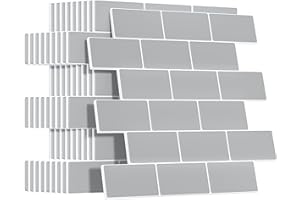 Peel and Stick Backsplash for Kitchen: Self Adhesive Wall Tiles for Bathroom - Vinyl Thick Back Splash Tile (10, Grey)