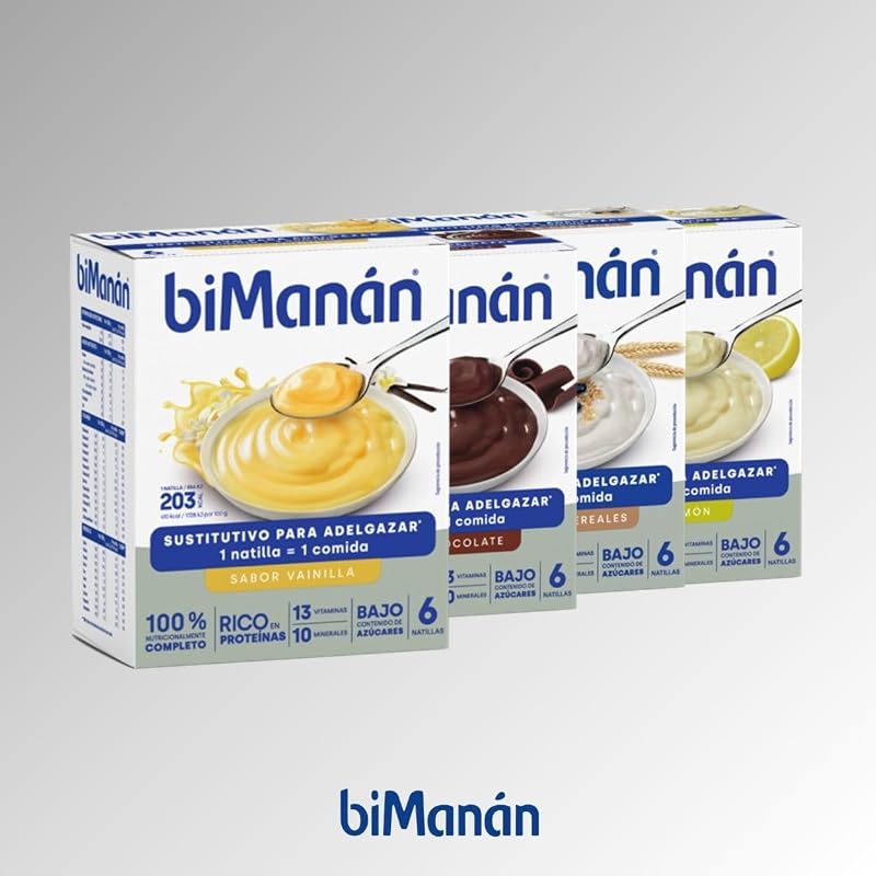 - Natillas de Vainilla, Crema Sustitutiva de Comidas para Adelgazar, Bajas en Calorías, Ayudan a Perder y Controlar el Peso, con Proteínas, Vitaminas y Minerales - 6 x 50 g: 300 g — foto 7 de 7