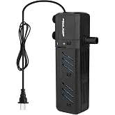 NO.17 Submersible Aquarium Internal Filter, Adjustable Fish Tank Filter with Water Pump for Fish Tank (400GPH, 15W)