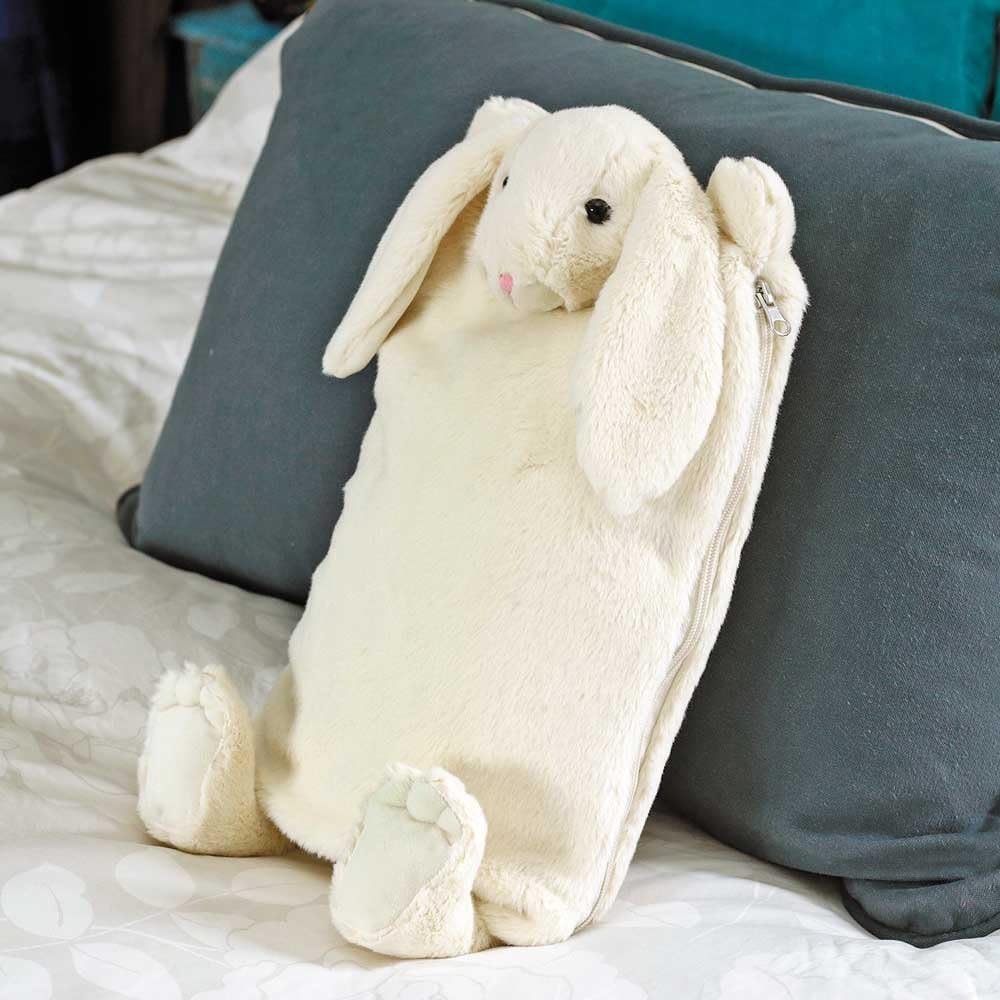 Jomanda Snuggly Bunny PJ Case & Hot Water Bottle Cover (Cream)