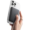 Baseus Picogo Magsafe Portable Charger, 0.5" Ultra Slim Qi2 Certified 15W Wireless Power Bank, 10000mAh 27W Fast Charging Magnetic Battery Pack with USB-C Cable for iPhone 16/15/14/13/12 Series Only