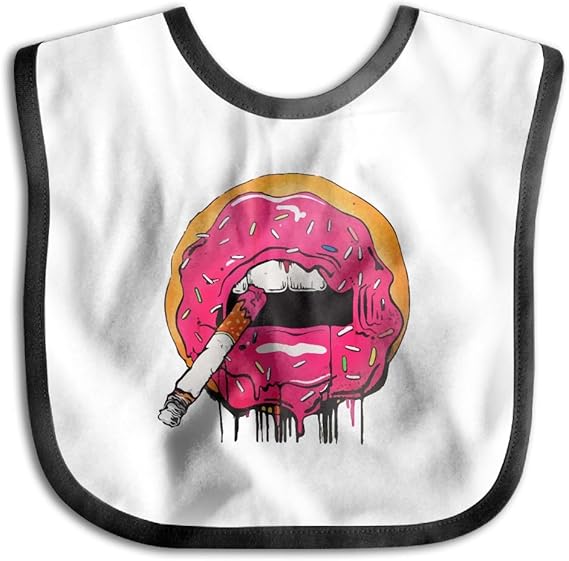 Amazon Co Jp タバコのドーナツ よだれかけ ベビー ビブ 食事 エプロン スタイ 柔らかい 防水 赤ちゃん 出産のお祝いギフト 服 ファッション小物