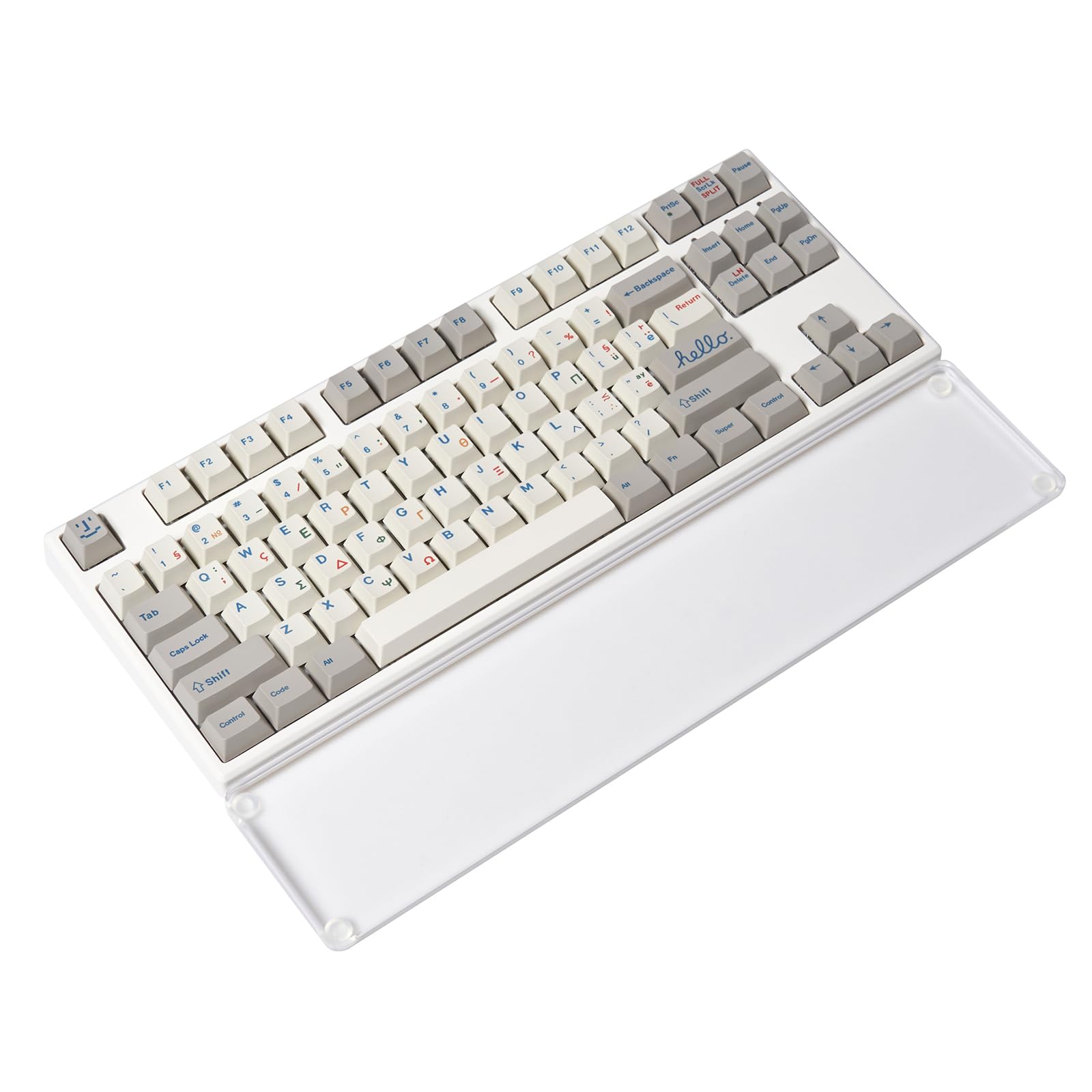 Photo 1 of SUEHIODHY Acrylic Keyboard Wrist Rest Mechanical Keyboards Ergonomic Palm Rest for Computer Keyboard Anti-Slip Base Wrist Pad for Laptop (14.2 inch)