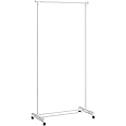 Honey-Can-Do Portable Metal Clothes Rack with Bottom Shelf, White GAR-09069 White 30 lbs