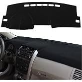 Dash Cover Mat Fit for Toyota Corolla 2009 2010 2011(Black) F91 | Fcovergurus Custom Dashboard Cover Pad Carpet Protector
