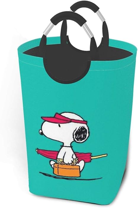 Amazon Co Jp Danesi スヌーピー ランドリーバスケット ランドリーバッグ ランドリー収納 収納バッグ 洗濯ボックス 折り畳み 大容量 防水 取っ手付き 衣類収納 ホーム キッチン