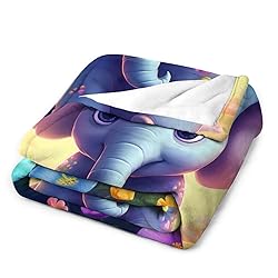 citari Elephant Blanket Elephant Gifts for Girls
