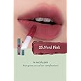 rom&nd Zero Velvet Tint 25 NERD PINK, Velvety Matte Finish, Liquid Lip Tint, Long Lasting, Creamy, Non-Drying, Smudge-Proof, Richly Pigmented, Smooth Texture