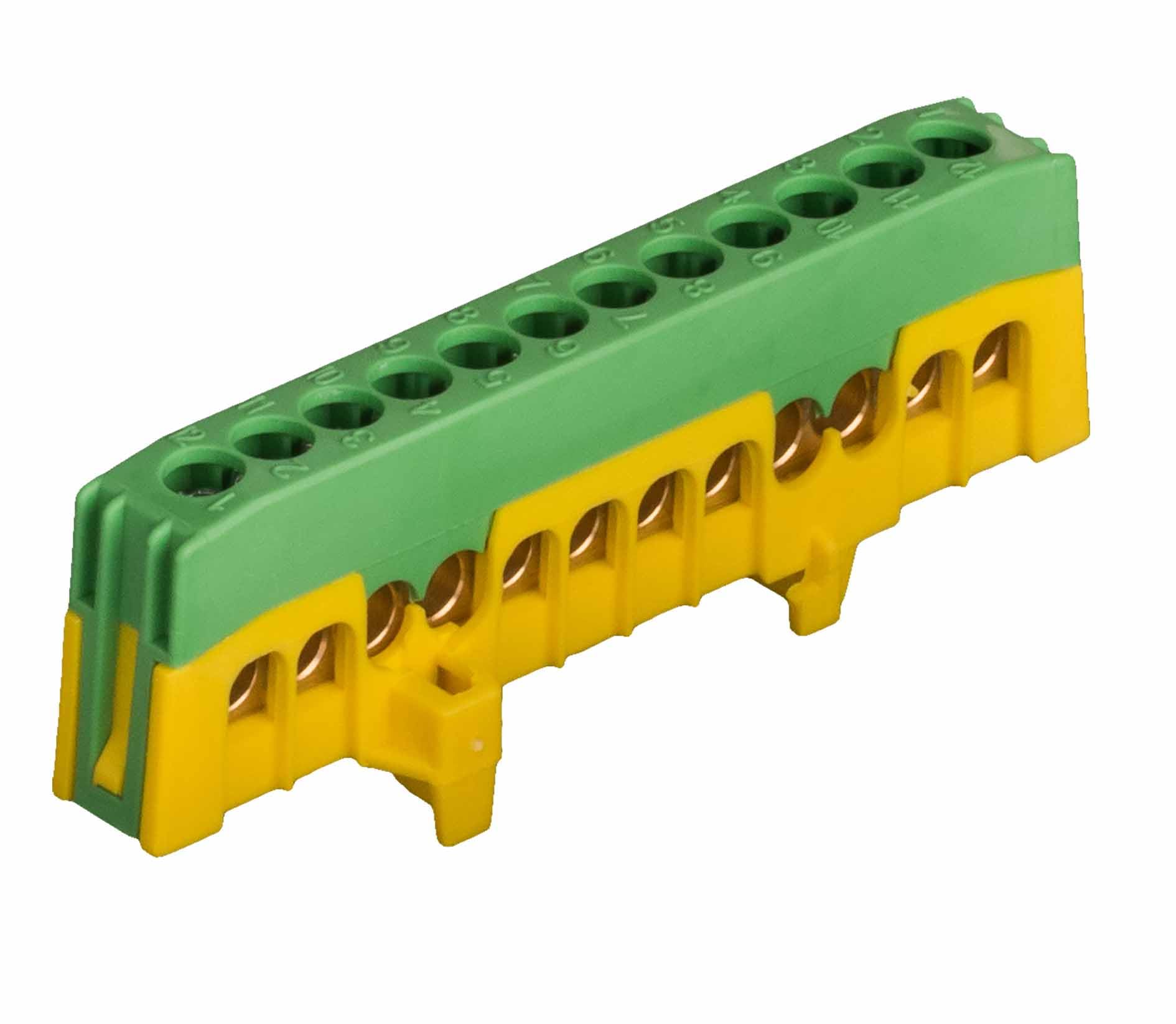 Pollmann 2020270 POLL Earth Terminal PE12-F2 Green Finger-Safe