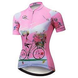 Weimostar Women's Cycling Jersey Short Sleeve Shirt