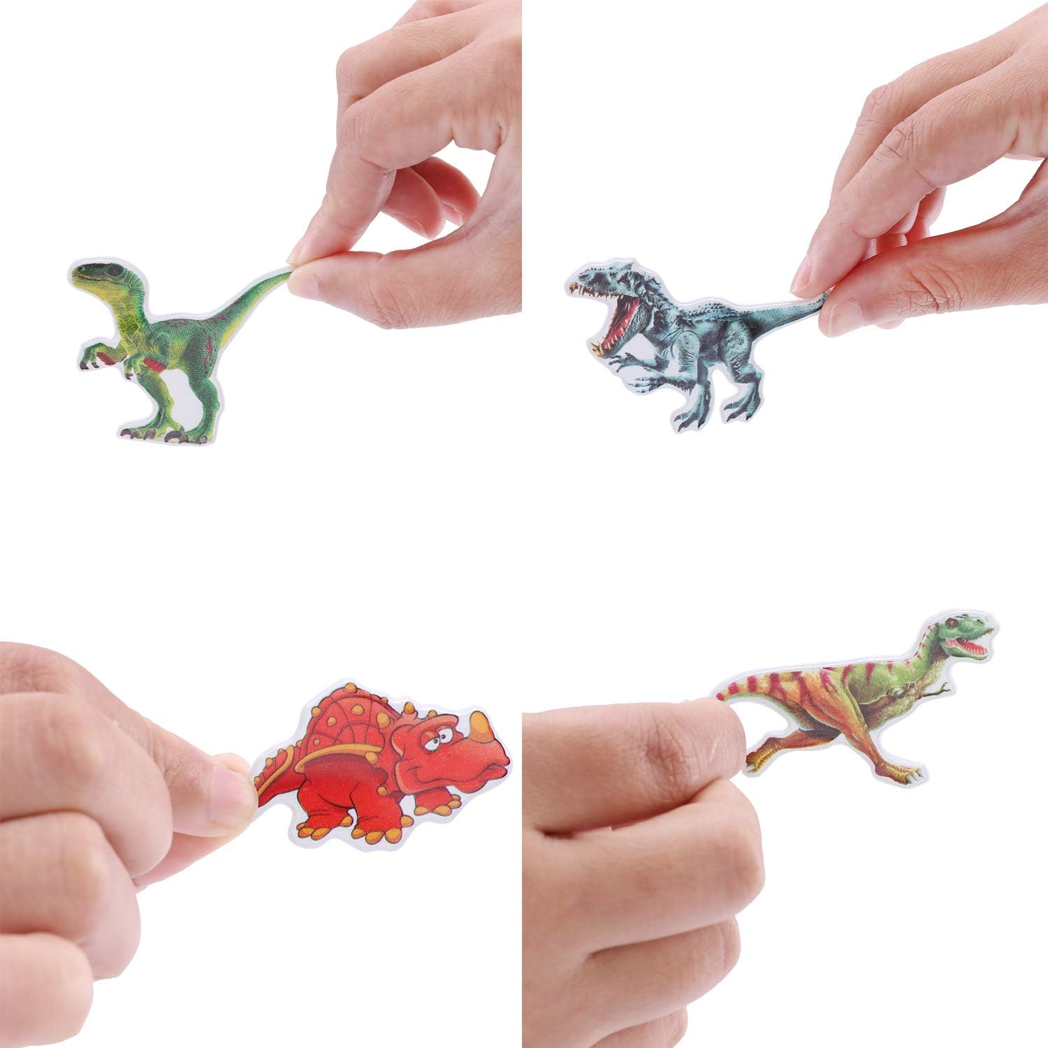 Kids Dinosaur Stickers, 3D Puffy Dino Stickers for Toddlers 12 Sheet Self-Adhesive Animal Foam Stickers for Boy Girl (Dinosaur) - Image 4