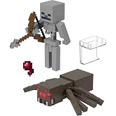 Mattel Minecraft Toys, 3.25-inch Action Figure 2-Packs, 2 Figures and 2 Accessories, Collectible Gifts for Kids, HLB29