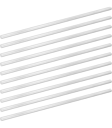 5-Pack 6061 Aluminum Round Rods - 3/8" (9.5mm) Diameter X 13" (330mm) Length For DIY Crafts - View #8