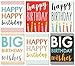 Best Paper Greetings Large Birthday Cards Box Set – 12 Pack Jumbo Happy Birthday Cards, 6 Assorted Designs, Birthday Cards Bulk, Envelopes Included, 8.5 x 11 Inches