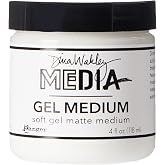 Ranger Dina Wakley Media Gel Medium 4oz Jar, Matte Finish