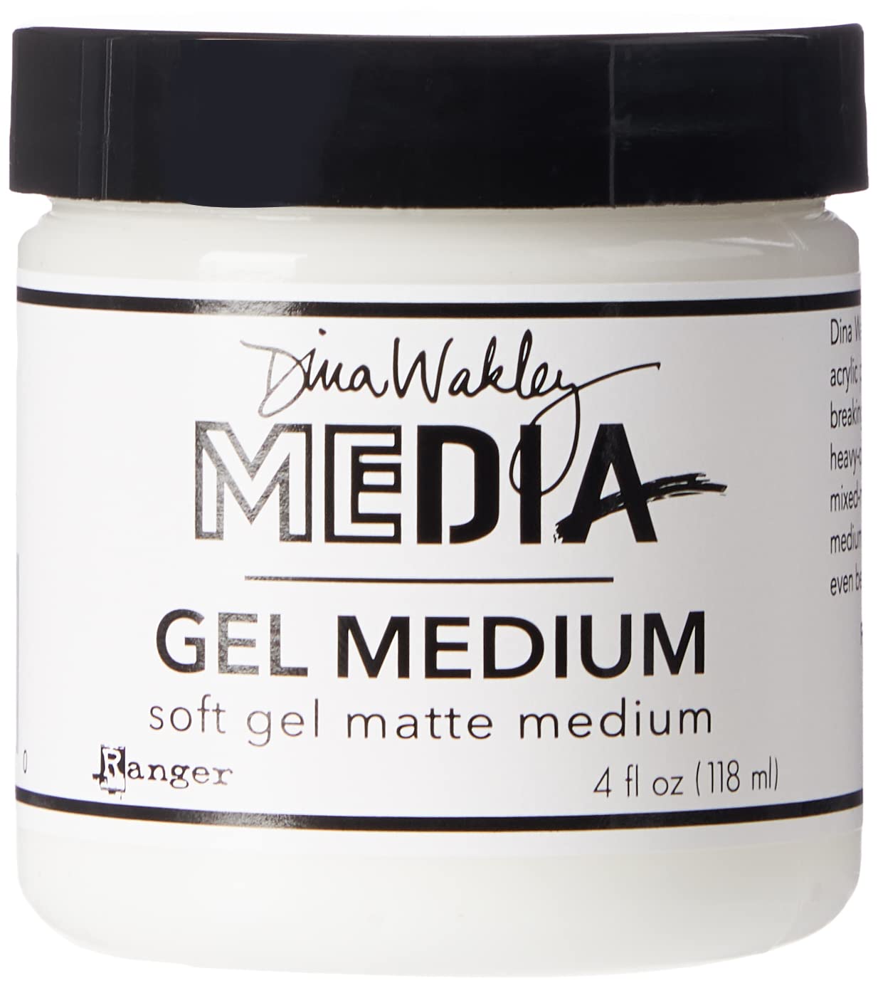 Ranger Matte -Gel Medium 4Oz, Acrylic, Multicolour, 118.3 ml (Pack of 1)