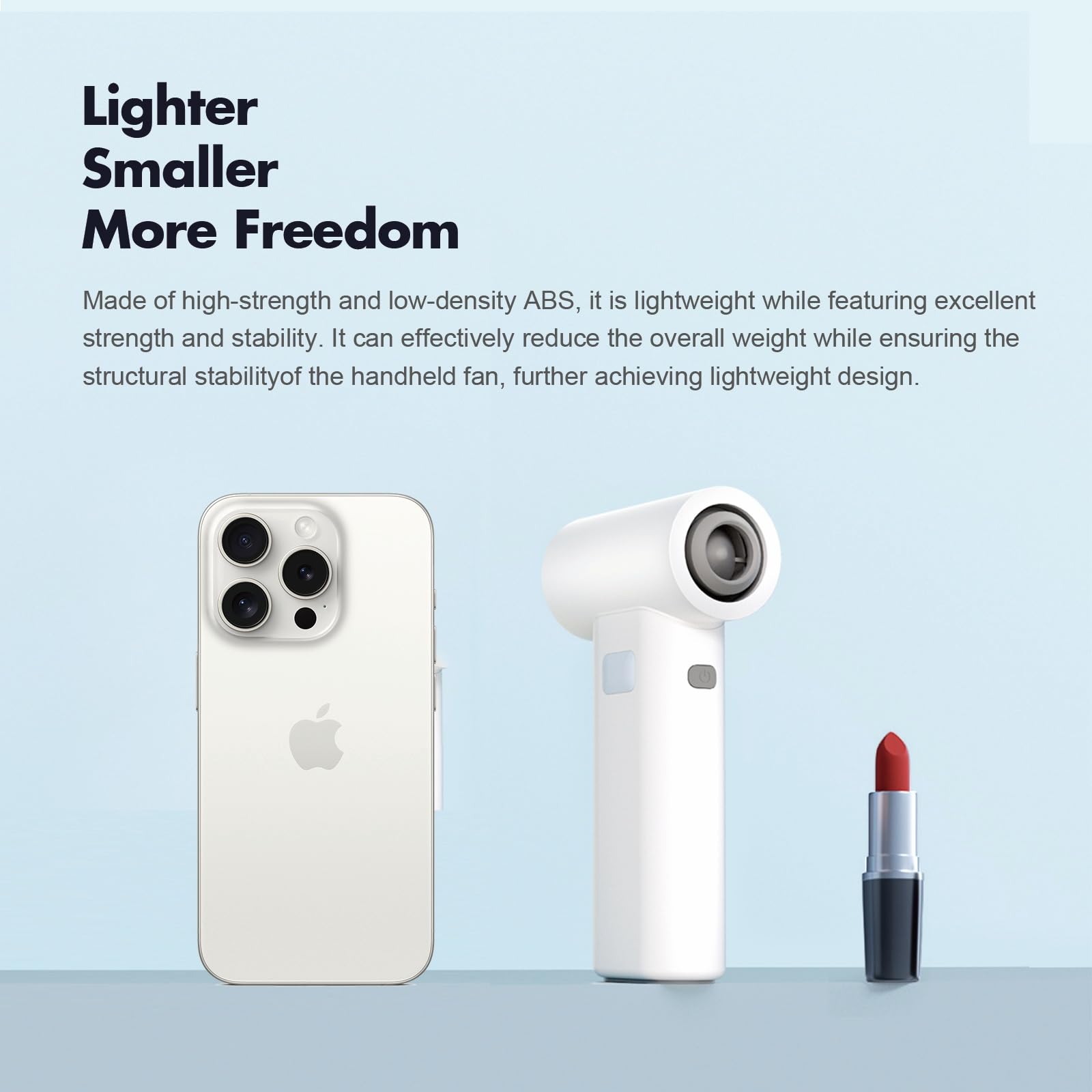 Portable Powerful Handheld Fan, 80,000 RPM High-Speed Turbo Personal Fan, 6 Gear Wind, 5000mAh Rechargeable Battery with LED Light & Multi-Function Dust Kit for Car Cleaning /Travel /Camping /Makeup