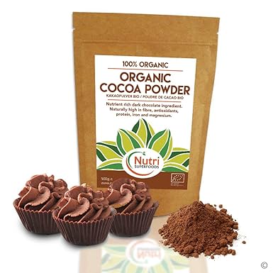 Polvo de Cacao Orgánico, chocolate negro vegano nutritivo, sin ...
