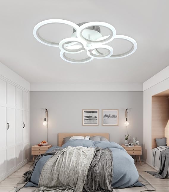 LED Deckenleuchten 66W Acryl Moderne Deckenlampe Wohnzimmer