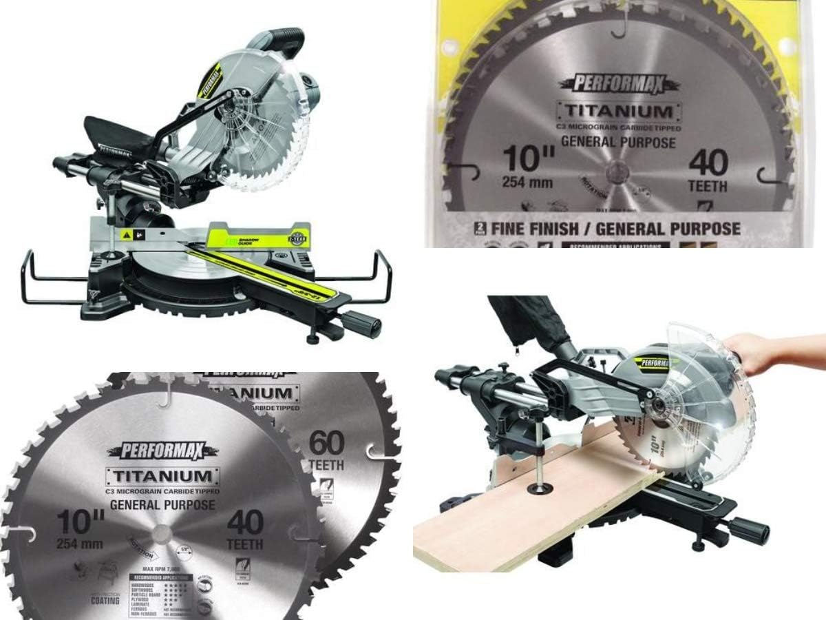 Performax 15Amp 10" Corded SingleBevel Sliding Compound Miter Saw