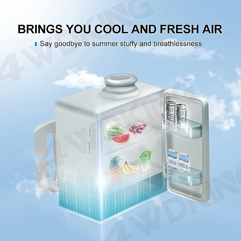 4WDKING Rechargeable Electrical Air Purifying, Reusable Portable Air Purifier with HEPA Filter for Sleeping Outdoor Sports Housework
