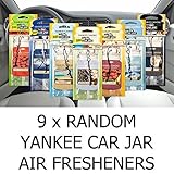 Yankee Candle AMAZING VALUE PACK 9 x Assorted Car Jar Air Hanging Air Fresheners