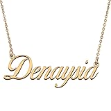 HUAN XUN Customized Custom Simple Any Name Necklace