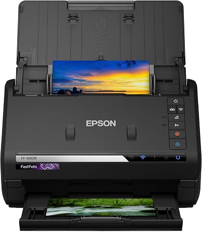 Epson FastFoto FF-680W Wireless High-Speed Photo and Document Scanner