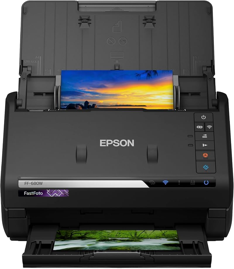 Epson FastFoto FF-680W Wireless High-Speed Photo and Document Scanner