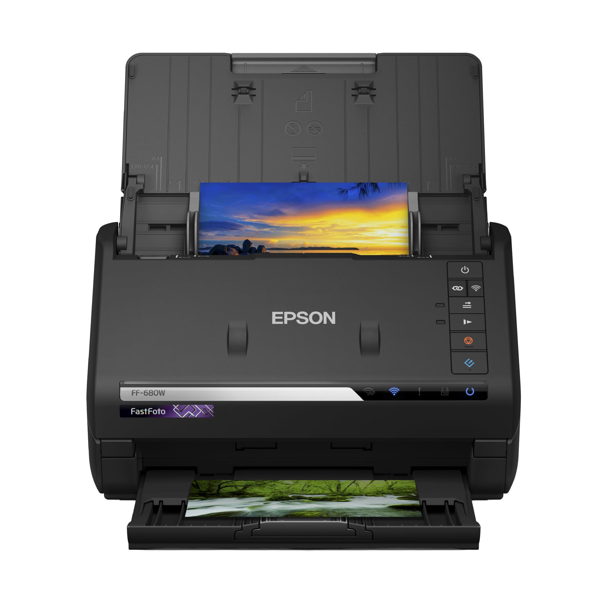 Epson FastFoto FF-680W Wireless High-Speed Photo and Document Scanning System Black