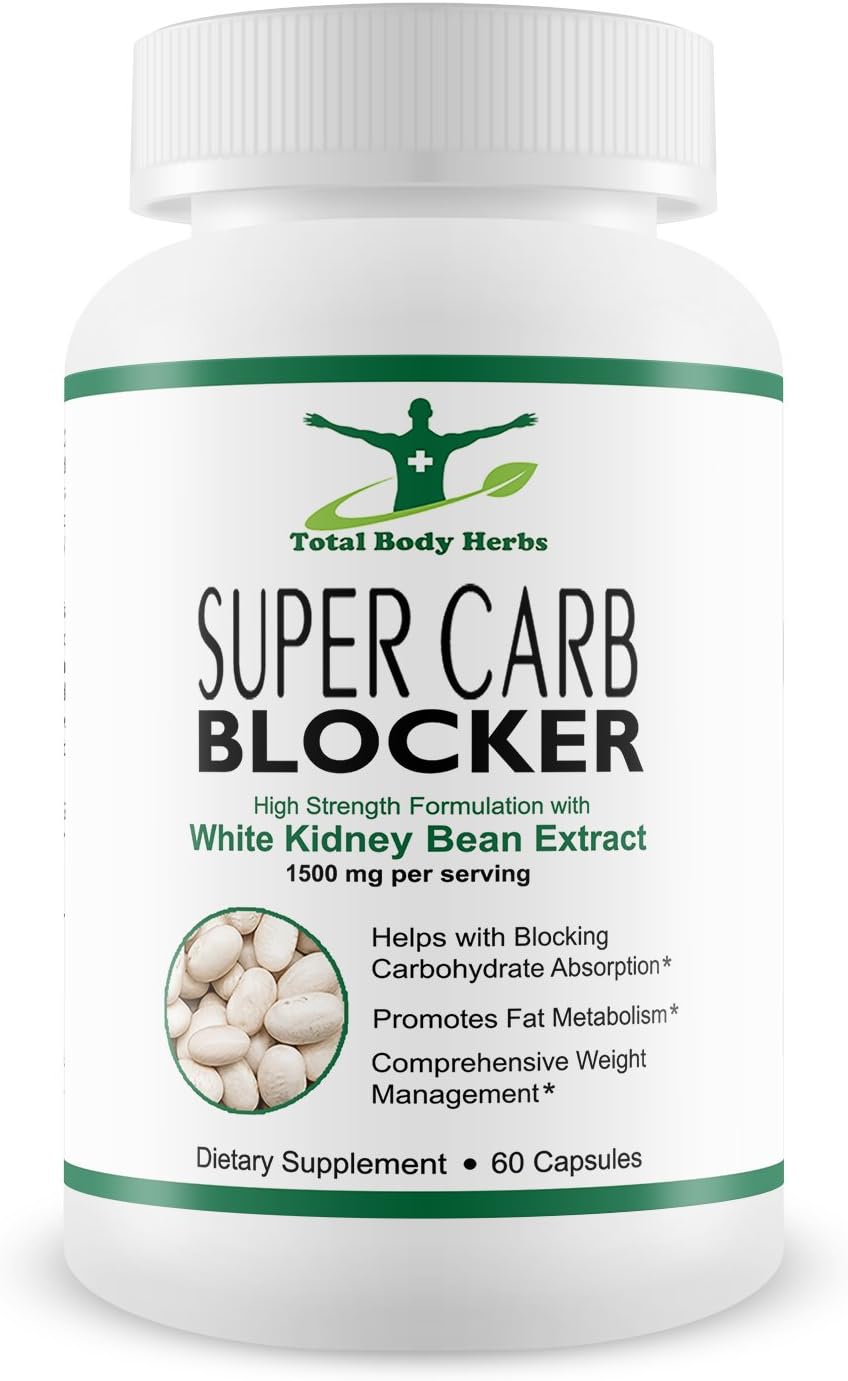 Ultimate Carb Blocker for Weight Loss and Appetite Suppressant with White Kidney Bean Extract (Carbohydrate Blocker) **Includes Garcinia Cambogia and Apple Cider Vinegar 1500mg per Servings.