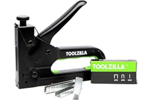 TOOLZILLA Heavy Duty Staple Gun & Staple Selection Pack - All Black Special Edition