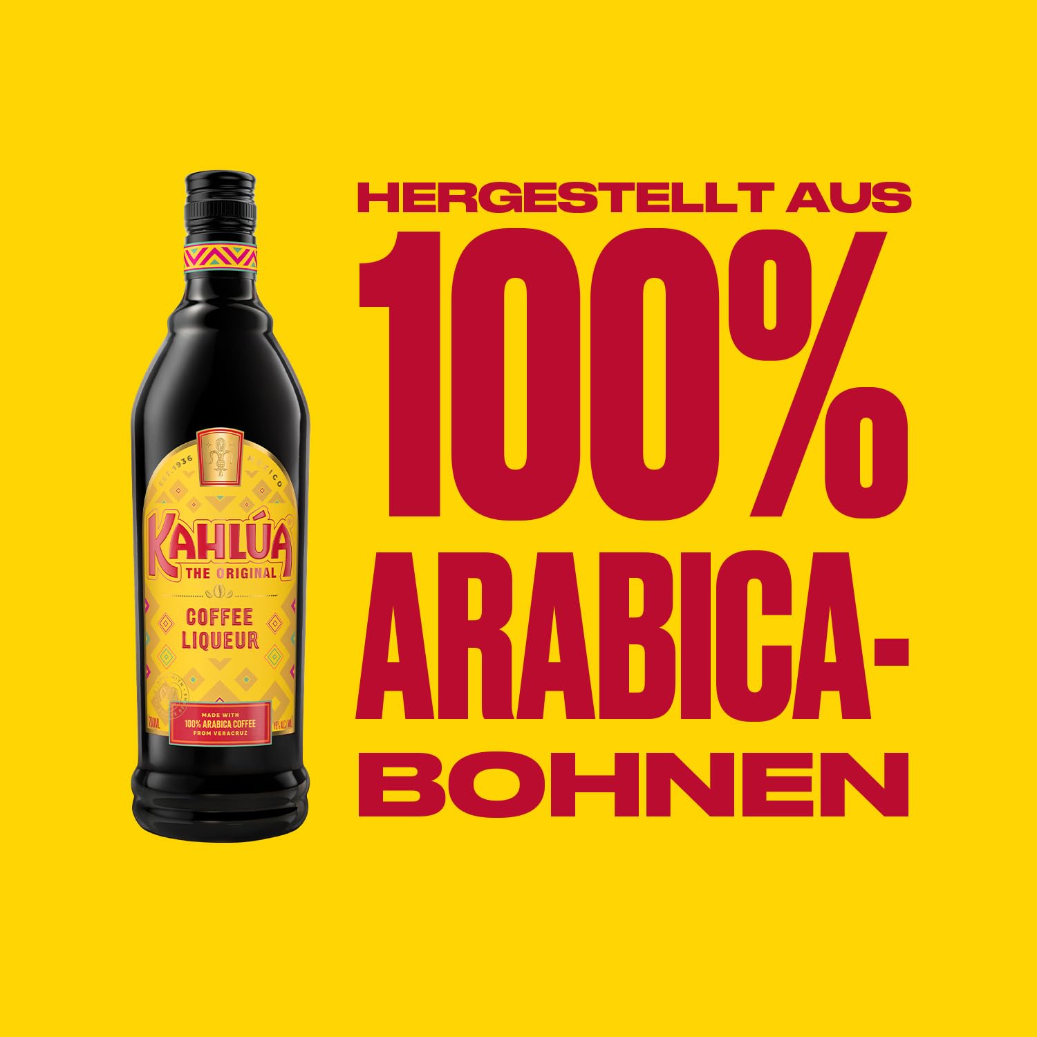 Kahlúa Coffee-Likör – Aromatischer Kaffee Likör mit Noten von Karamell und Vanille – Ideal pur, in Kaffeeheißgetränken oder Cocktails wie Espresso Martini – 1 x 0,7 l 3