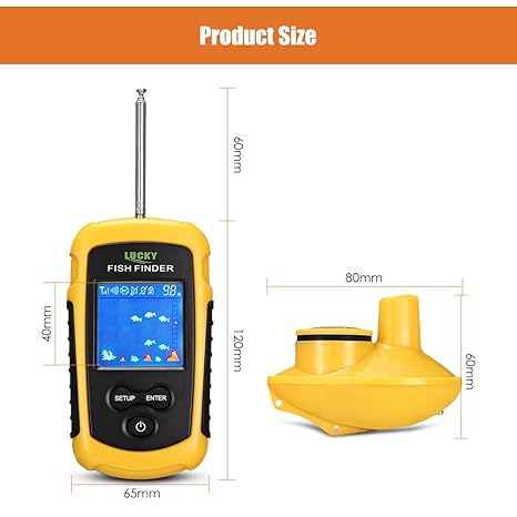 CWHALE Localizador de Peces inalámbrico Echo-Sounder para Pesca ...