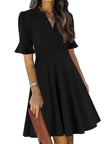 Red Dresses for Women 2026 Summer Short Sleeve V Neck Semi Formal Swing Aline Modest Sunday Church Cocktail Teacher Business Casual Work Ladies Fashion Trendy Dress with Pockets M in Kenya | Red Dresses for Women 2026 Summer Short Sleeve V Neck Semi Formal Swing Aline Modest Sunday Church Cocktail Teacher Business Casual Work Ladies Fashion Trendy Dress with Pockets M in Kenya |