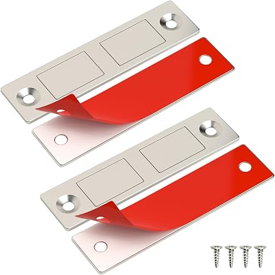 Jiayi Cupboard Door Magnets 2 Pack Ultra Thin Magnetic Cabinet Catch
