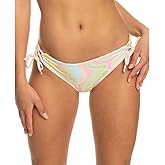 Roxy Womens Juniors Tropics Hype Hipster Side Tie Swim Bottom Separates Green M