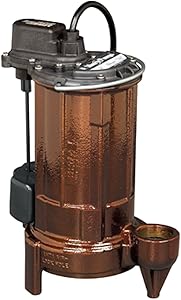 Liberty Pumps 283 Wide Angle Float 1/2 HP Mid Range Head Submersible Sump/Effluent Pump, 1