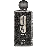 Afnan 9 PM Night Out Unisex Extrait de Parfum, 3.4 Fl. Oz