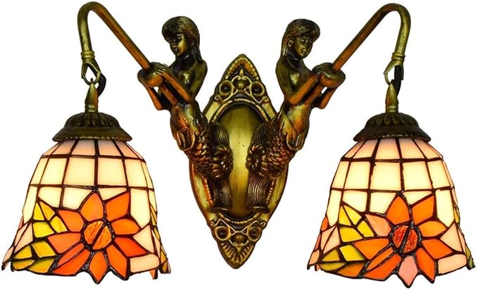 DALUXE Luces de Pared, británico Modern Sirena Corredor Doble Cabeza