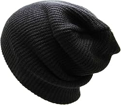 KBW-12 BLK Comfortable Soft Slouchy Beanie